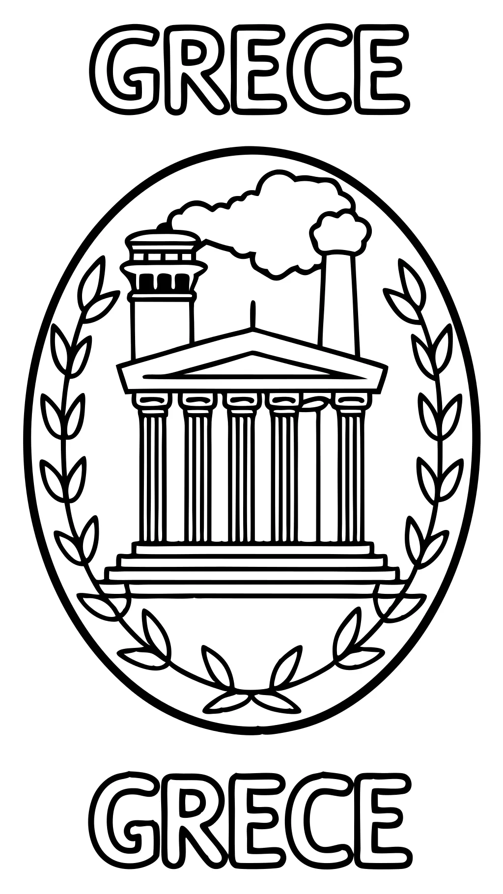 coloring pages greece